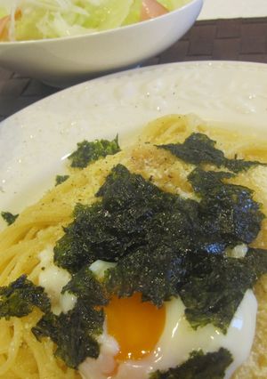 温玉チーズパスタ-レシピのメイン写真