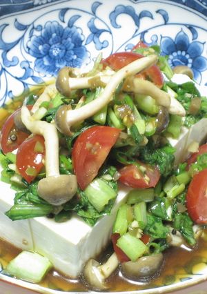 簡単!! 野菜たっぷり 冷奴-レシピのメイン写真