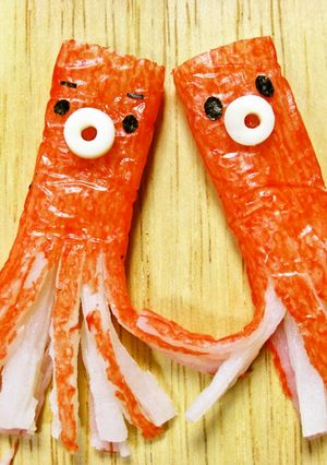 キャラ弁 かにかまdeたこさん♡-レシピのメイン写真