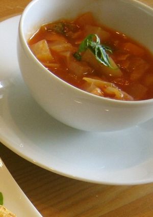 食べるスープ❤野菜とお豆のミネストローネ-レシピのメイン写真
