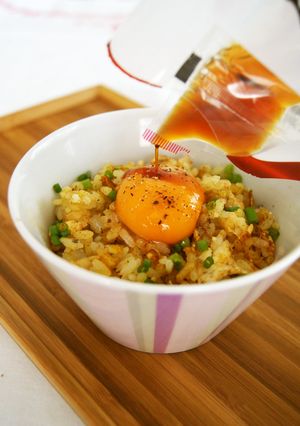 卵かけカレーご飯-レシピのメイン写真