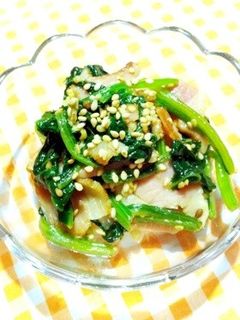 お弁当に♪ほうれん草とベーコン昆布茶炒め-レシピのメイン写真