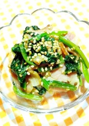 お弁当に♪ほうれん草とベーコン昆布茶炒め-レシピのメイン写真