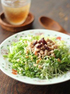 ベトナム風たっぷり野菜と鶏挽肉の混ぜご飯-レシピのメイン写真