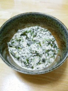 うちの朝ごはん。豆腐とわかめの冷汁-レシピのメイン写真