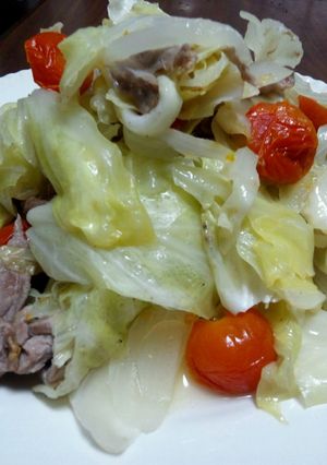 豚肉キャベツの塩にんにく蒸し-レシピのメイン写真