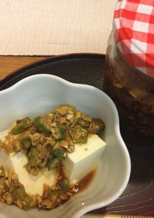 オクラとミョウガで冷や奴-レシピのメイン写真
