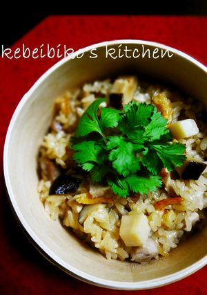 焼豚de中華おこわの炊き込みご飯-レシピのメイン写真