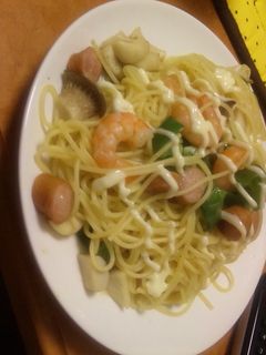 簡単あっさりエビマヨパスタ☆-レシピのメイン写真