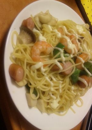 簡単あっさりエビマヨパスタ☆-レシピのメイン写真