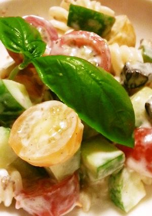 簡単 ヨーグルト風味のパスタサラダ-レシピのメイン写真