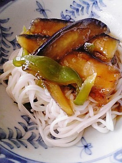 揚げ茄子風そうめん-レシピのメイン写真