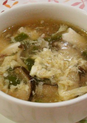 満腹☆豆腐しいたけの中華スープ♪-レシピのメイン写真
