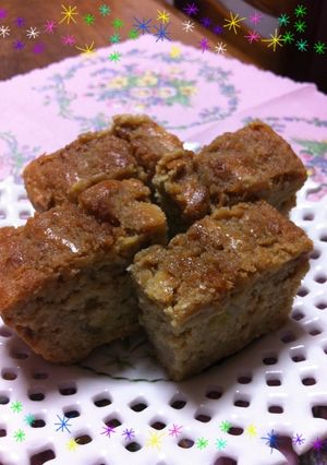 おからと米粉でもっちり♪黒糖バナナケーキ-レシピのメイン写真
