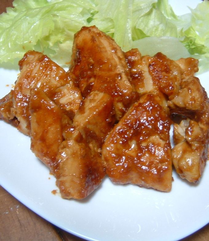 鶏むね肉のみそ照り焼き by マキノスケ 【クックパッド】 簡単おいしい