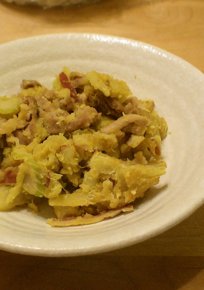 豚肉とさつまいものカレー風味炒め-レシピのメイン写真