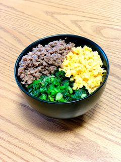牛そぼろで☆三色丼-レシピのメイン写真