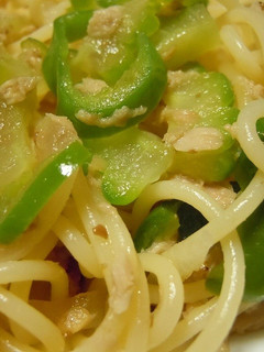 ゴーヤとツナのスパゲティー-レシピのメイン写真