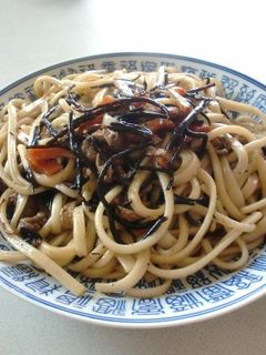 ひじき煮の焼きうどん-レシピのメイン写真