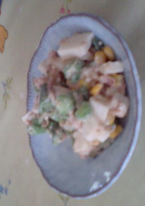 簡単☆オクラと山芋のゴマ味噌マヨ和え-レシピのメイン写真