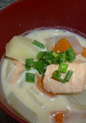豆乳仕立ての石狩汁-レシピのメイン写真