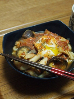トマト缶deアツアツ煮込みうどん♪-レシピのメイン写真