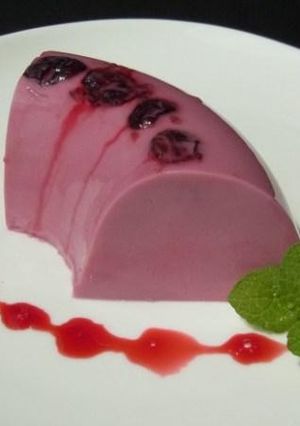 ハスカップのババロア-レシピのメイン写真