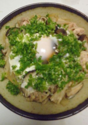 きのこ入り秋風味・親子丼！-レシピのメイン写真