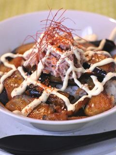 茄子のピリ辛ツナマヨ丼-レシピのメイン写真
