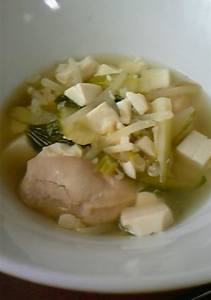 アジアーンなお豆腐と鶏肉のスープ☆-レシピのメイン写真