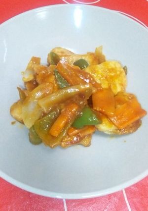 とりむねケチャップ炒め-レシピのメイン写真