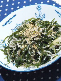 冥加が香るシラス入り昆布炒め-レシピのメイン写真