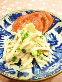 レンジ蒸し鶏の☆簡単明太子マヨネーズ和え-レシピのメイン写真