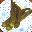オクラのわさび醤油漬け