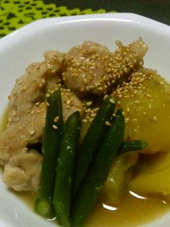 さつまいもと鶏肉の治部煮風-レシピのメイン写真