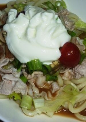 ごましゃぶうどん☆ヨーグルトのせ-レシピのメイン写真