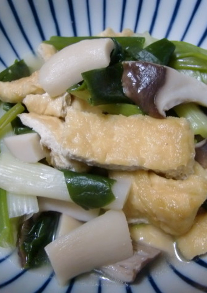 ネギと薄揚げの煮物-レシピのメイン写真