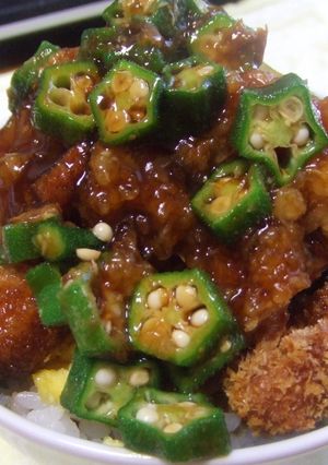 おくらとおろしあんかけの満足かつ丼-レシピのメイン写真