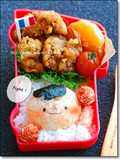 運動会のお弁当　キャラ弁