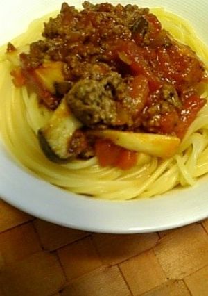 基本のミートソースパスタ-レシピのメイン写真
