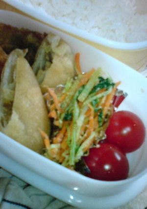 お弁当に☆水菜とにんじんのごまあえ-レシピのメイン写真