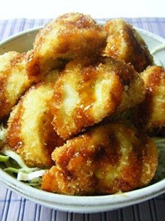 ナスのソースフライ丼-レシピのメイン写真