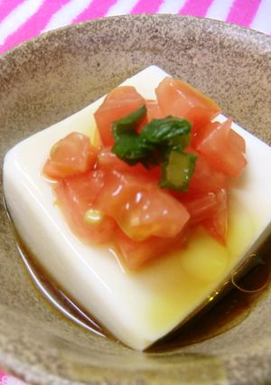 トマトをのっけて♪冷奴♪-レシピのメイン写真