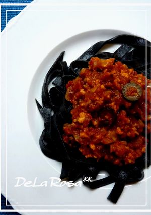 タコミンチとオリーブのトマトパスタ-レシピのメイン写真