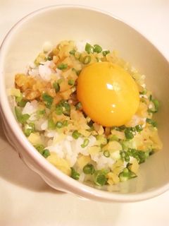 たまごかけたくあんご飯-レシピのメイン写真