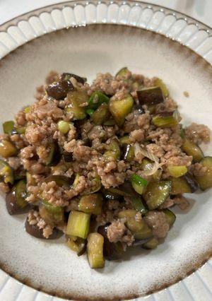 簡単！茄子入り肉そぼろ　#忙しい日に-レシピのメイン写真