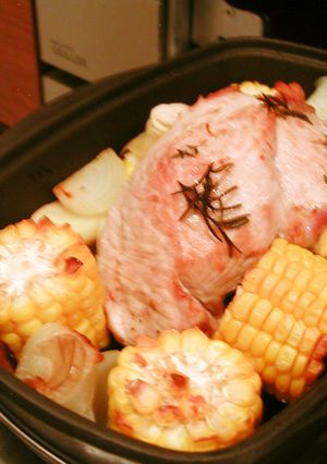 豚とコーンのローズマリー焼き-レシピのメイン写真
