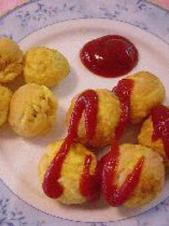 たこ焼き器で☆プチオムライス-レシピのメイン写真