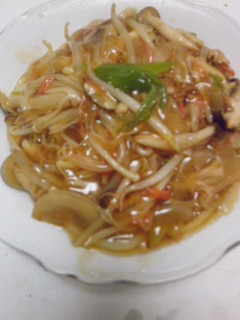 麺つゆdeあんかけ皿うどん!-レシピのメイン写真