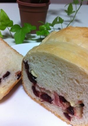 HB☆クランベリーチーズパン（ハーフ）-レシピのメイン写真